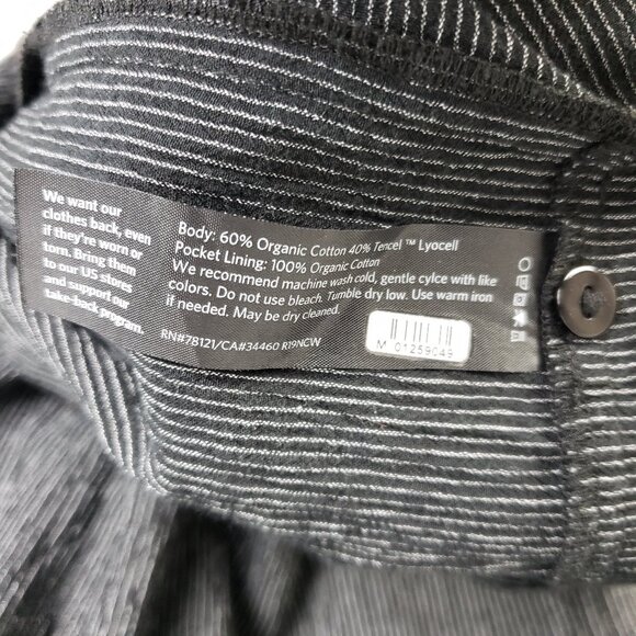 EILEEN FISHER Tunic Dress Organic Cotton Tencel Crepe Mini Stripe size M Relaxed - Picture 7 of 9